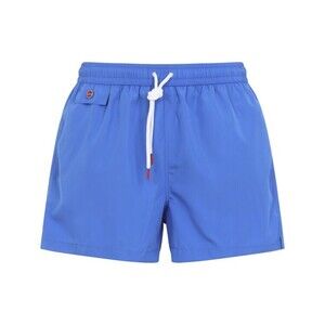 Kiton Sporty Blue Swim Shorts With Flap Pockets - NWT